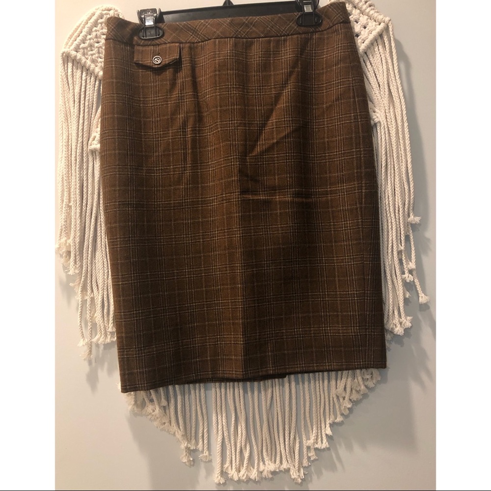 J. Crew Plaid Pencil Skirt